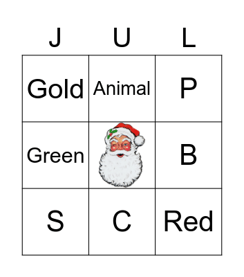 Christmas Bingo Card