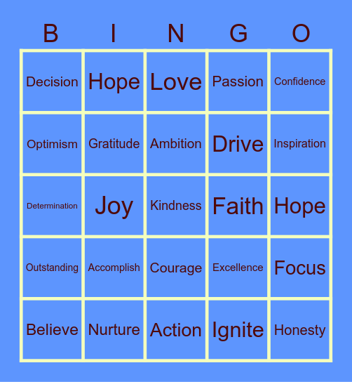 HAPPY DAY! ALL THE WAY! Bingo Card