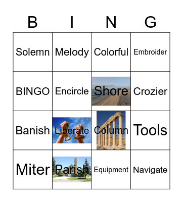 Lesson 19 Bingo Card