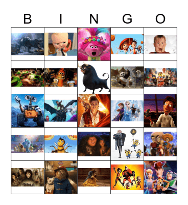 VAP YA Movie Clues Bingo Card