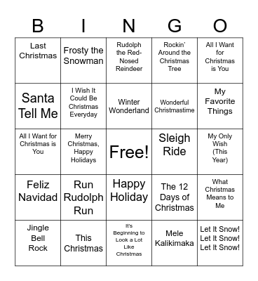 Bingo Card