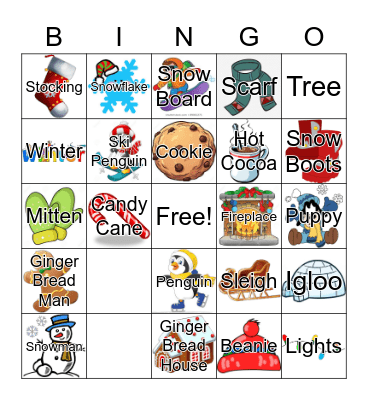 Winter Bingo Card