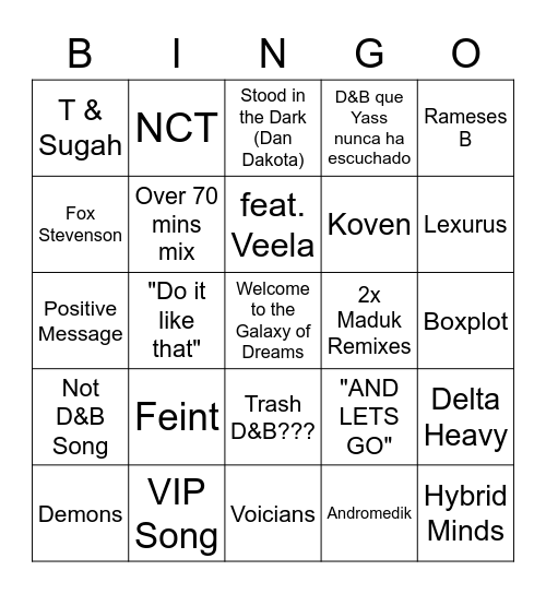 Liquicity Year Mix 2020 Bingo Card