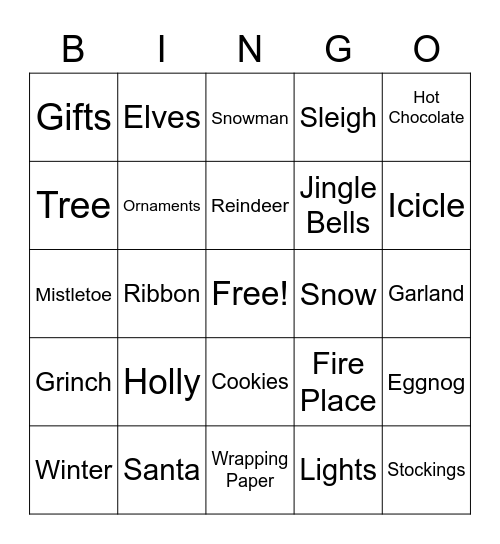 Webelo 2G Den Bingo Card