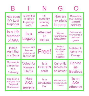 Bingo Card