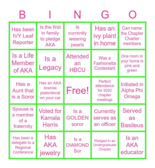 Bingo Card