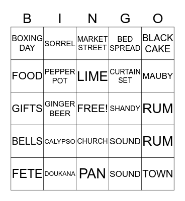 Bingo Card