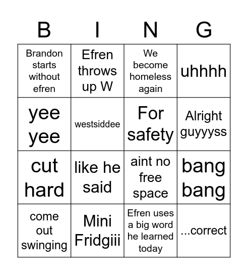 Presor Bingo Round 2 Bingo Card