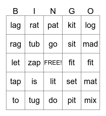 BINGO 2nd Week of February Bingo Card