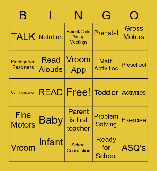 Save the Children Happy New Year Bingo Card