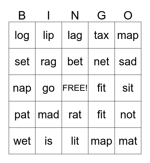 BINGO 2nd Week of March Bingo Card