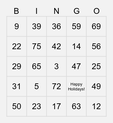 REA CHRISTINE LOPEZ - 808912 Bingo Card