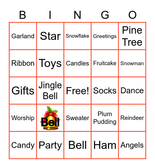 CHRISTMAS BINGO Card