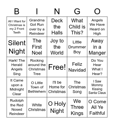 Merry Christmas! Bingo Card