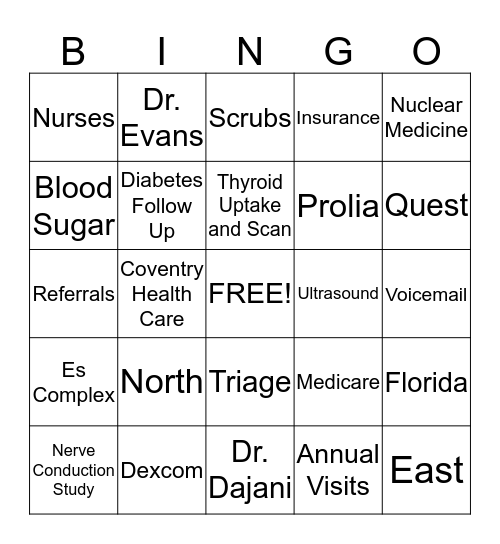 Nefeda Bingo  Bingo Card