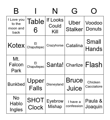 XMAS Bingo w/the FamcA Bingo Card