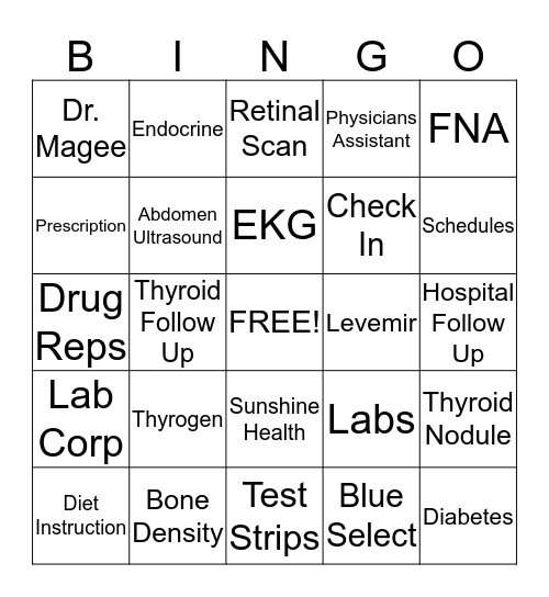 Nefeda Bingo  Bingo Card