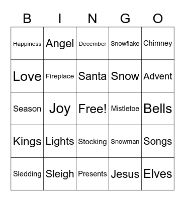 🎄Christmas Bingo🧑🏽‍🎄 Bingo Card