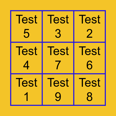 Admin Codes Bingo Card