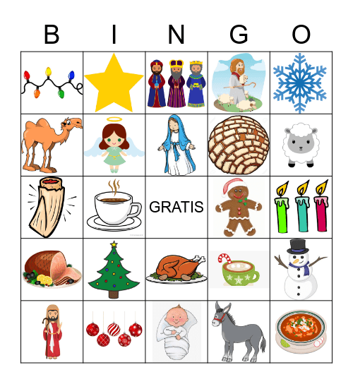 Navidad Bingo Card