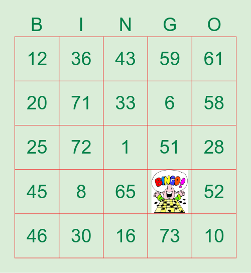 B5 BINGO CARD (BANIQUED) Bingo Card