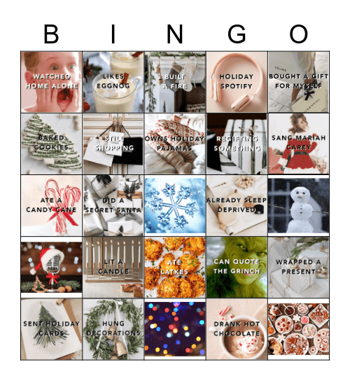 Holiday Bingo Card