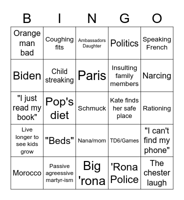 Xmas Bingo Card