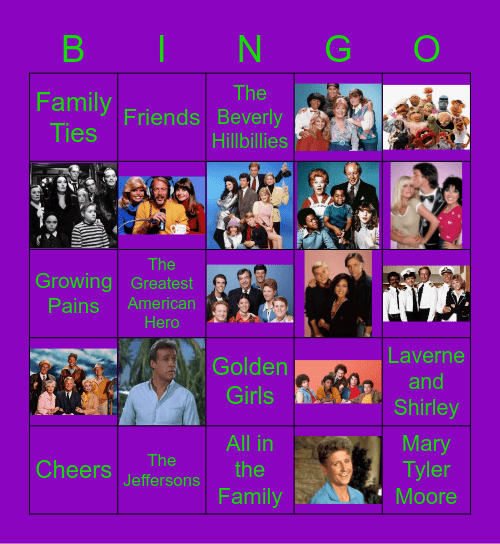 Name that TV Tune Bingo Card