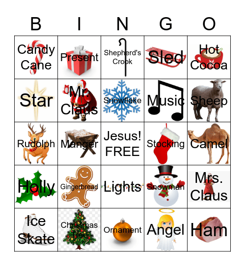 Christmas 2020 Bingo Card