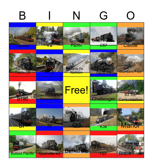 Steamin' in 2008 Bingo Card