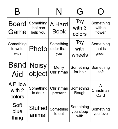 Let's Find Bingo Card