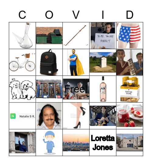 Old Town Neighborhood Bingo Card