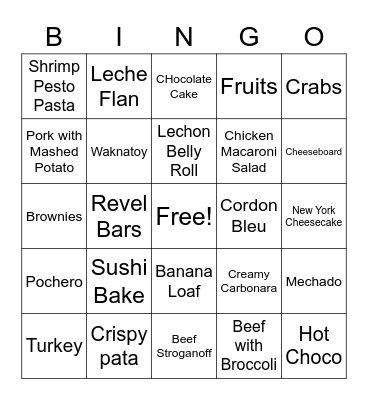 NOCHE BUENA Bingo Card