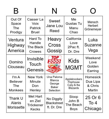 Ronde 1 Kaart 01 Bingo Card