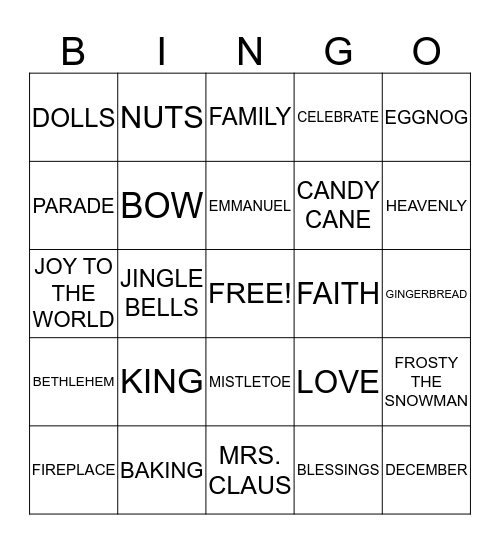 LAUDERDALE FAMILY BINGO Card