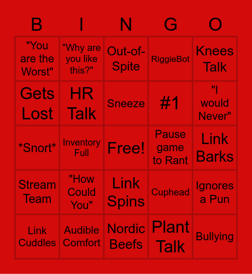 Twingo Bingo Card