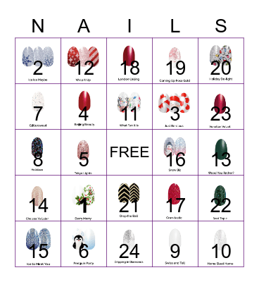 COLOR STREET - BINGO Card