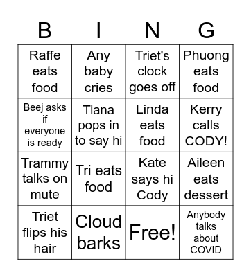 Survivor Christmas Bingo Card