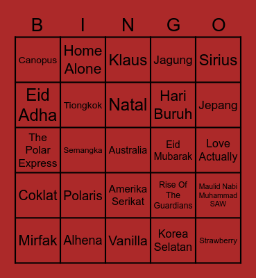 Bingo With Ine. Bingo Card