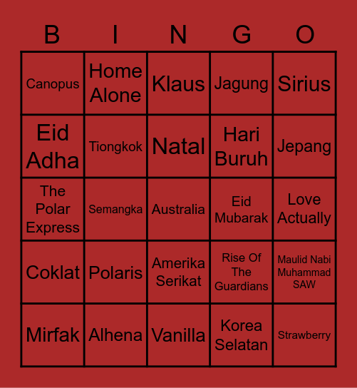 Bingo With Ine. Bingo Card