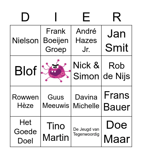 Nederlandstalig Bingo Card