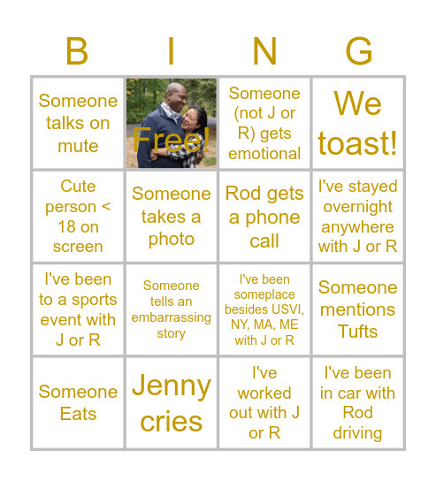 J&R Bingo! Bingo Card