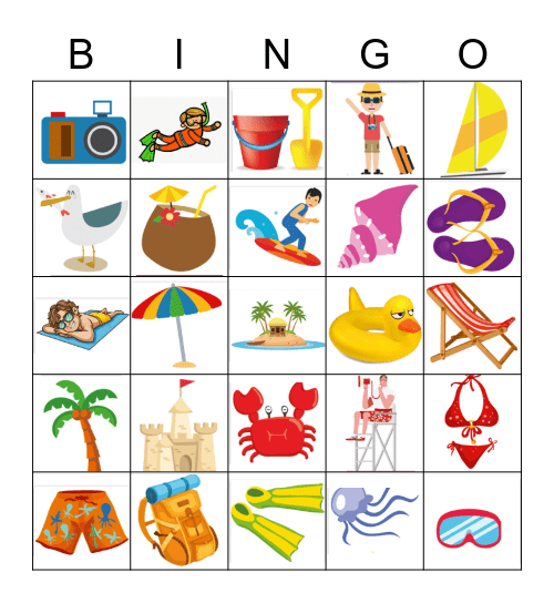 Summer Bingo Card