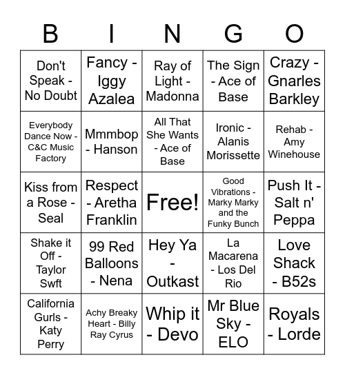 Test Round Bingo Card