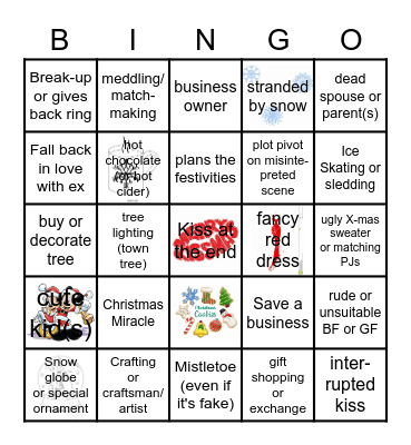 Christmas Movie Bingo Card