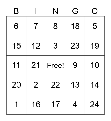NEW YEAR 2021 Bingo Card