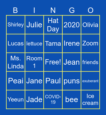 6-LM1 Bingo Card