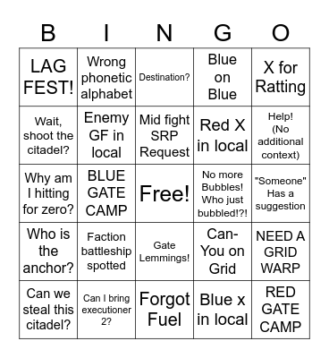 Citadel Seige mk2 Bingo Card