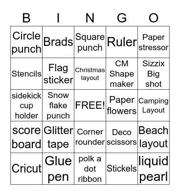 Happy Scrapper Bingo Card