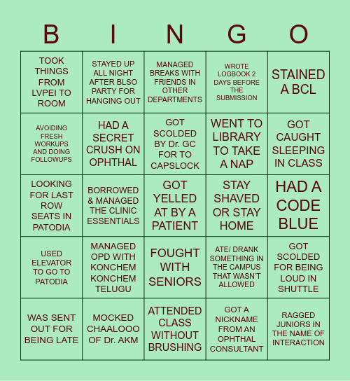 7th ALO MEET_BINGO_LVPEI/BLSO Bingo Card